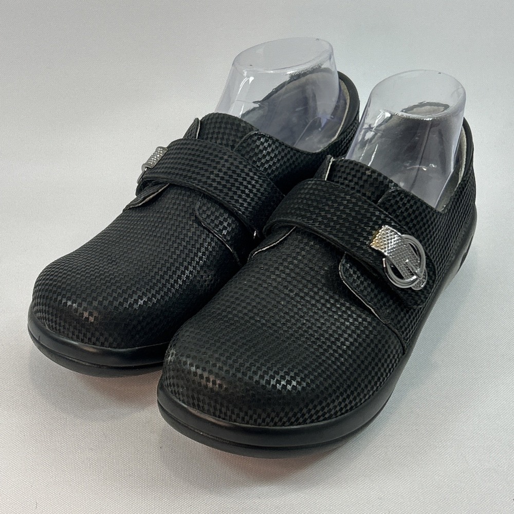 Alegria Joleen Clogs Women's Sz 9.5US 40EU Black Leather Mary Jane Shoes JOL-490